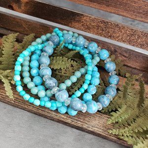 Avon Colorful Multi-Row Stretch Bracelet